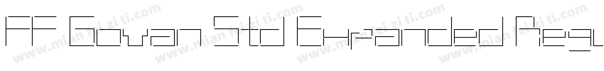 FF Govan Std Expanded Regular字体转换